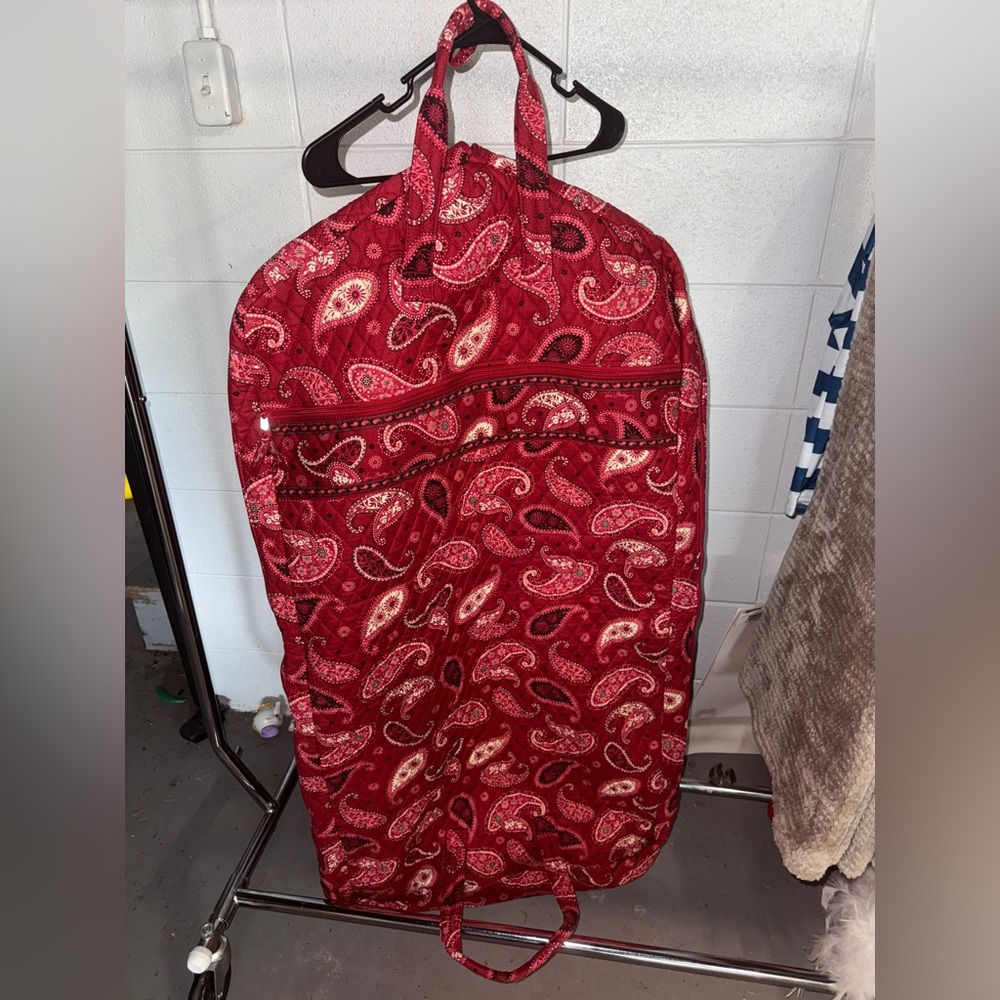 Red Paisley Garment Bag